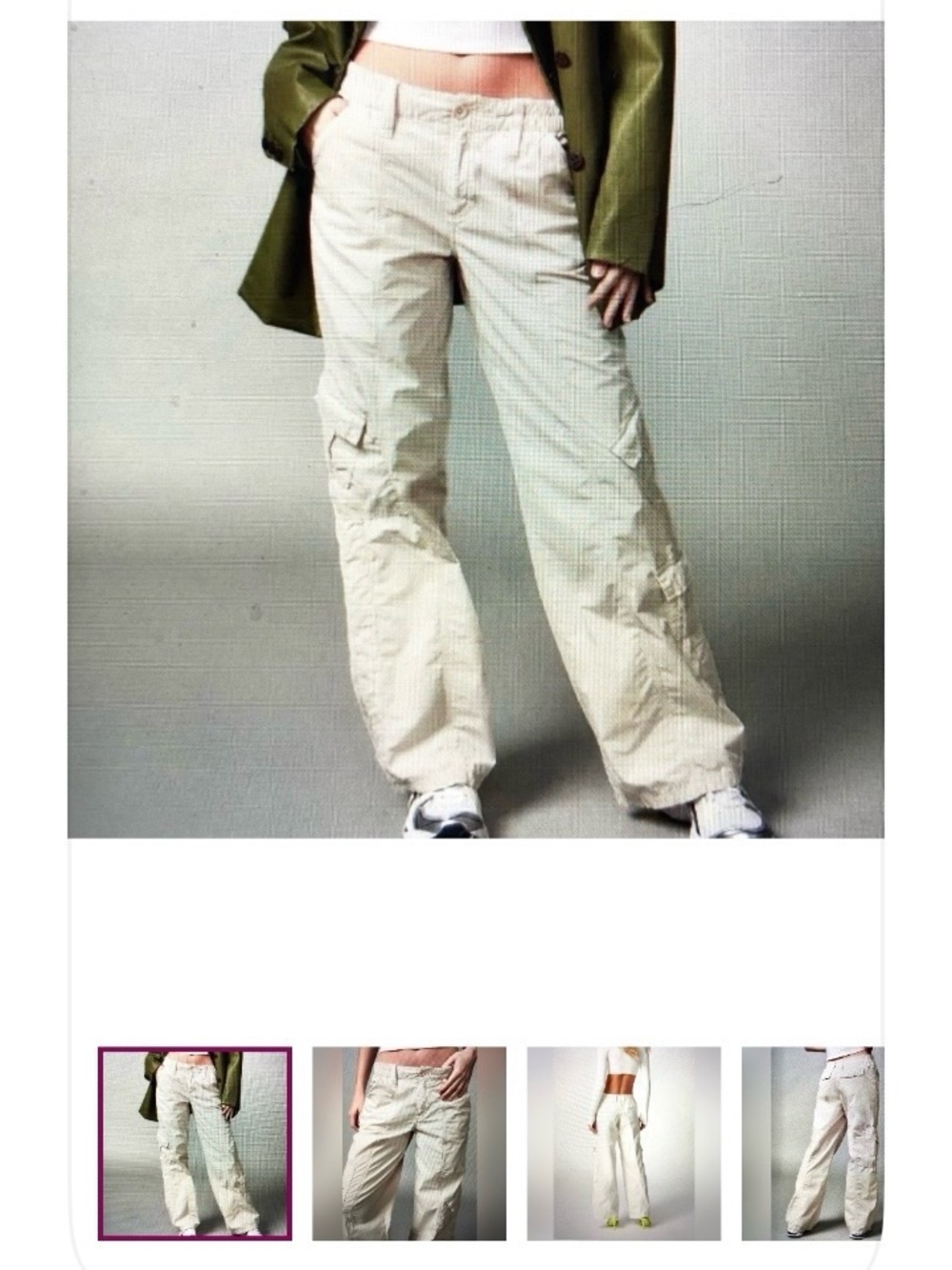 UO BDG Y2K CARGO BAGGY WIDE-LEG PANTS NEW XL